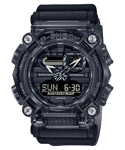 G-SHOCK ANALOG-DIGITAL BLACK MENS WATCH - GA-900SKE-8ADR