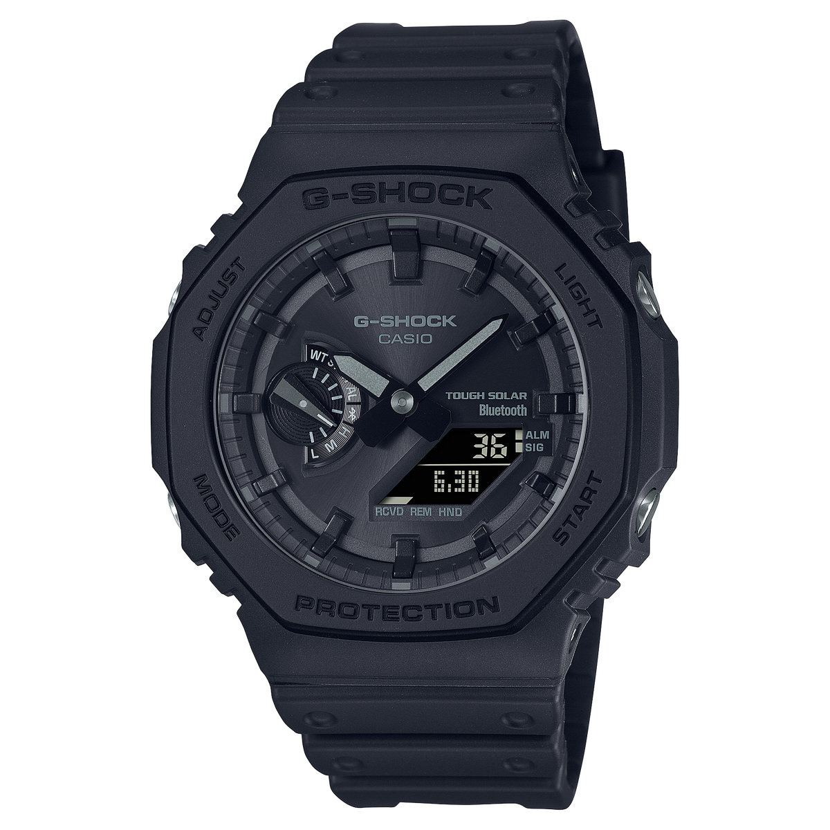 Casio Men's Watch - Analog Digital Black Dial Solar Powered Wristwatch | Shock Resistant