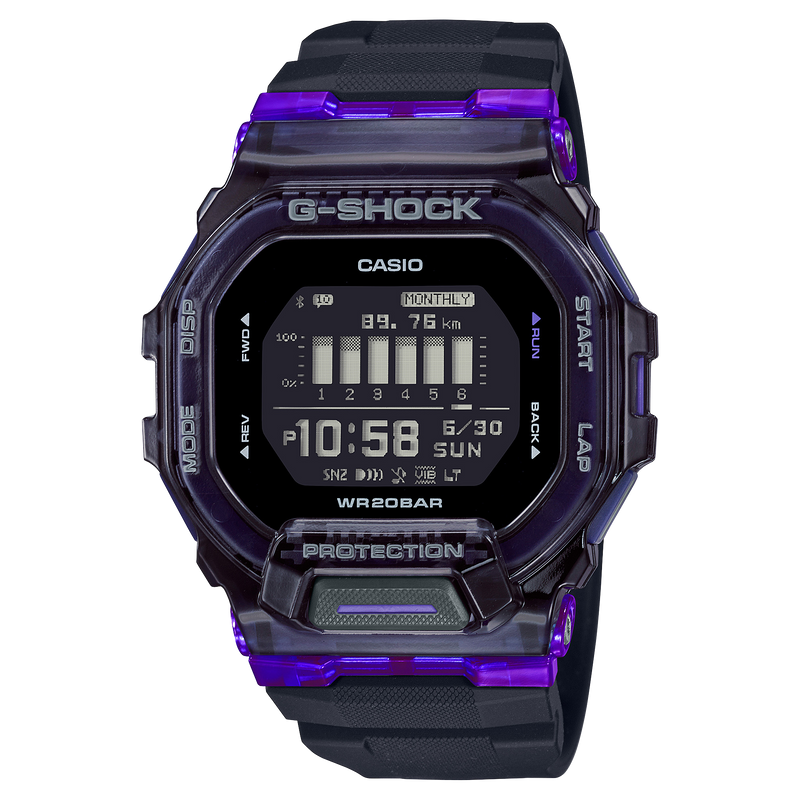 G -Shock Men's Black Digital Resin Strap Watch -GBD-200SM-1A6DR