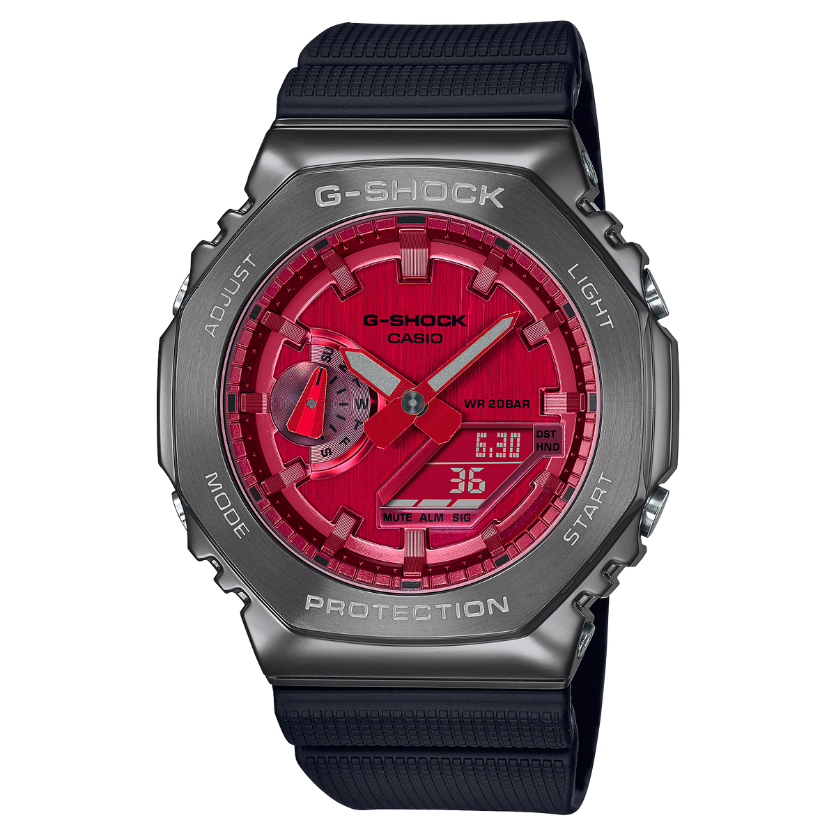 G-SHOCK Metal Watch - Men's Casioak Octagonal Stainless Steel Timepiece | Shock Resistant