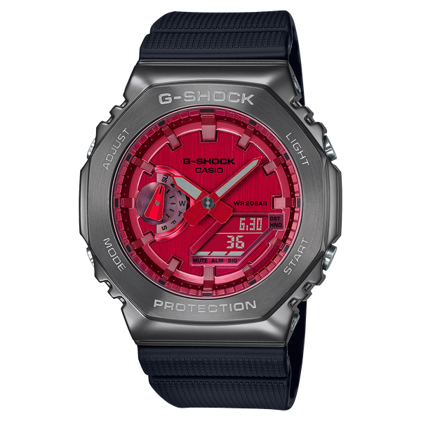 G-SHOCK MENS CASIOAK METAL COVERED WATCH - GM-2100B-4ADR