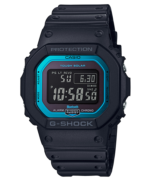 Casio Digital Watch - Men's Quartz Resin Band, Solar Powered, Bluetooth Connected