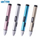 3D Printing Pen – Silver Creative Art Tool with OLED Display & Automatic Locking