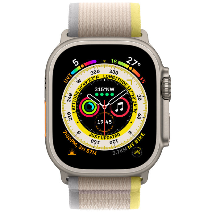 Apple Watch Ultra Rugged Smartwatch - GPS Cellular, Fitness Tracking & Durable Titanium Design