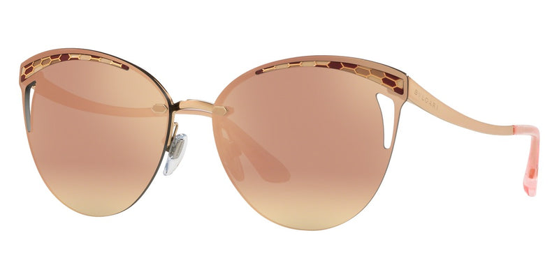 Bvlgari Pink/Gold Metal Women BV6110-20144Z-63 Sunglasses