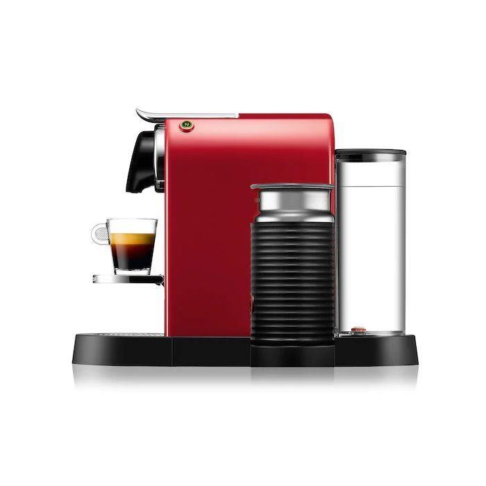 Nespresso CITIZ & MILK - Cherry Red +  Free 1 Sleeve Vienna Linizio Lungo - Lolly