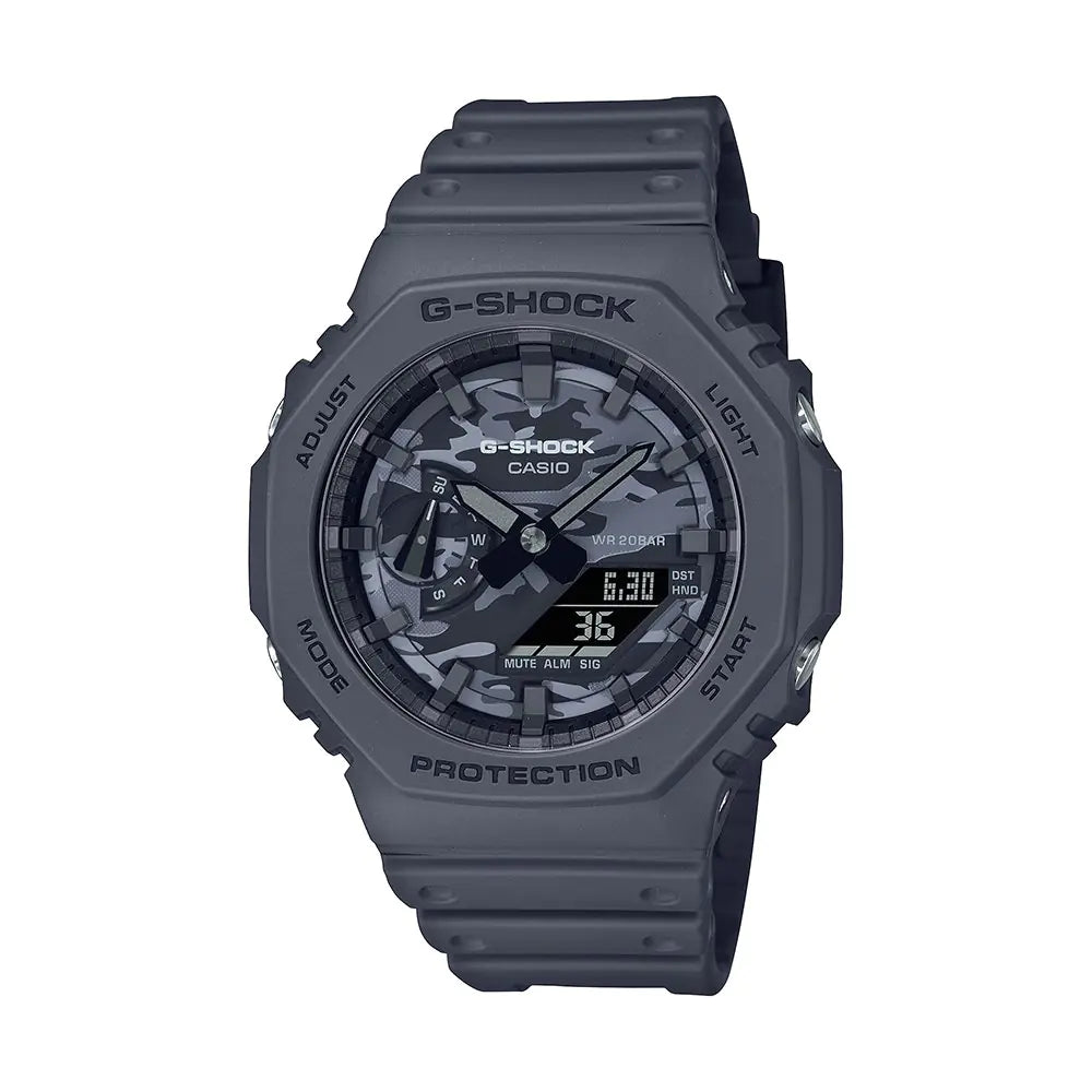 G-SHOCK Camouflage Watch - Men's Sports Digital Analog Shock Resistant Timepiece