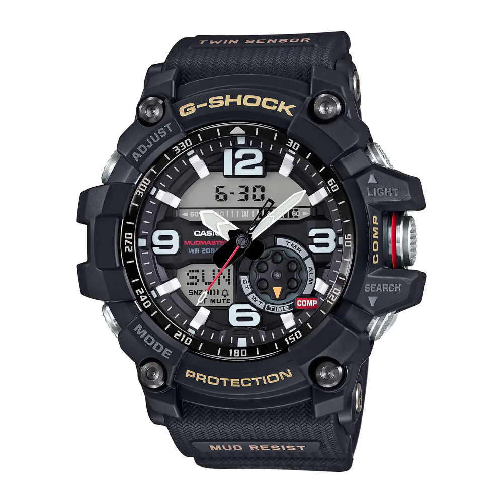 G-SHOCK Mudmaster Watch – Twin Sensor, Mud Resistant, Shockproof Outdoor Timepiece