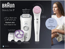 Braun Silk-épil 7 SensoSmart Beauty Set, wet & dry, legs, body & face, 4 attachments - PHY & E-COM ONLY