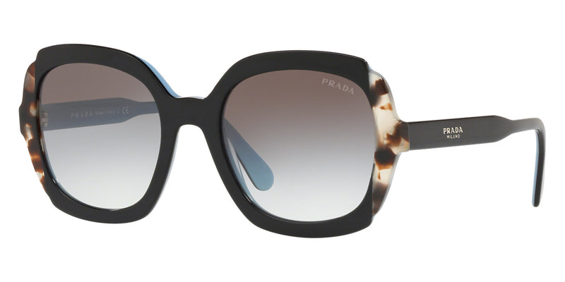 Prada Heritage PA 16US KHR0A7 54 - Black Azure/Spotted Brown