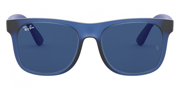 Ray-Ban Junior Justin RJ9069S 706080 48 - Rubber Transparent Blue