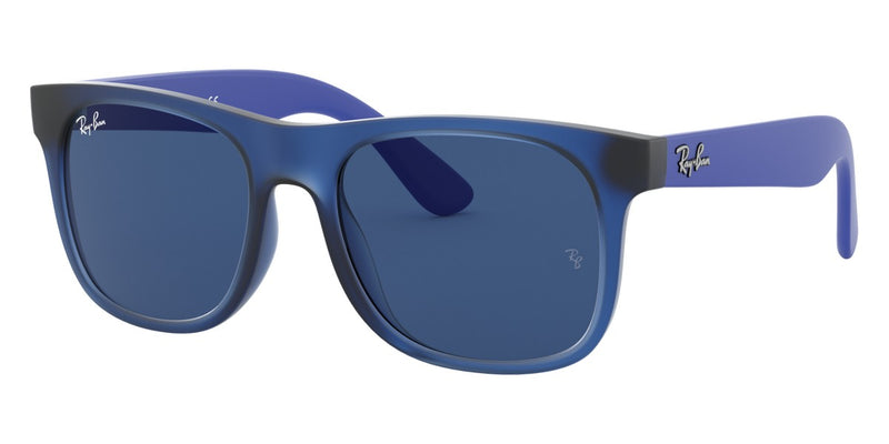 Ray-Ban Junior Justin RJ9069S 706080 48 - Rubber Transparent Blue