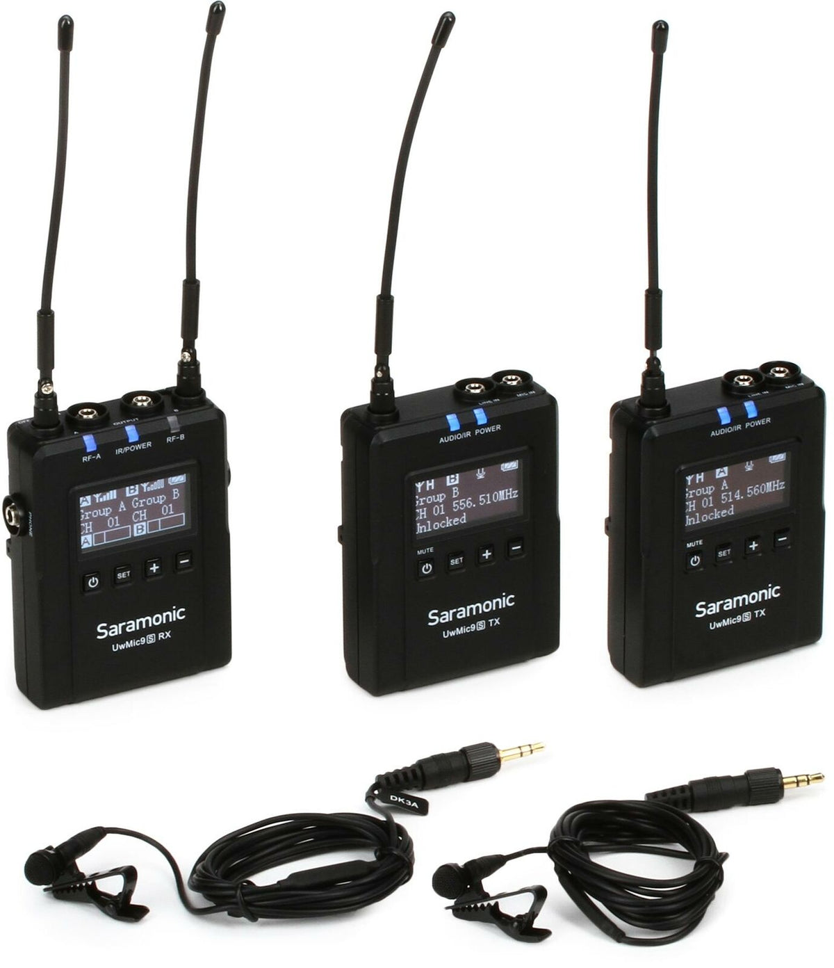 Saramonic UwMic9S Kit 2 Advanced 2-Person Wireless UHF Lavalier System